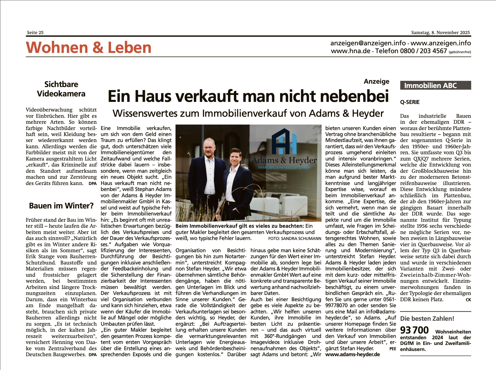Adams & Heyder in der lokalen Presse - Bild 1