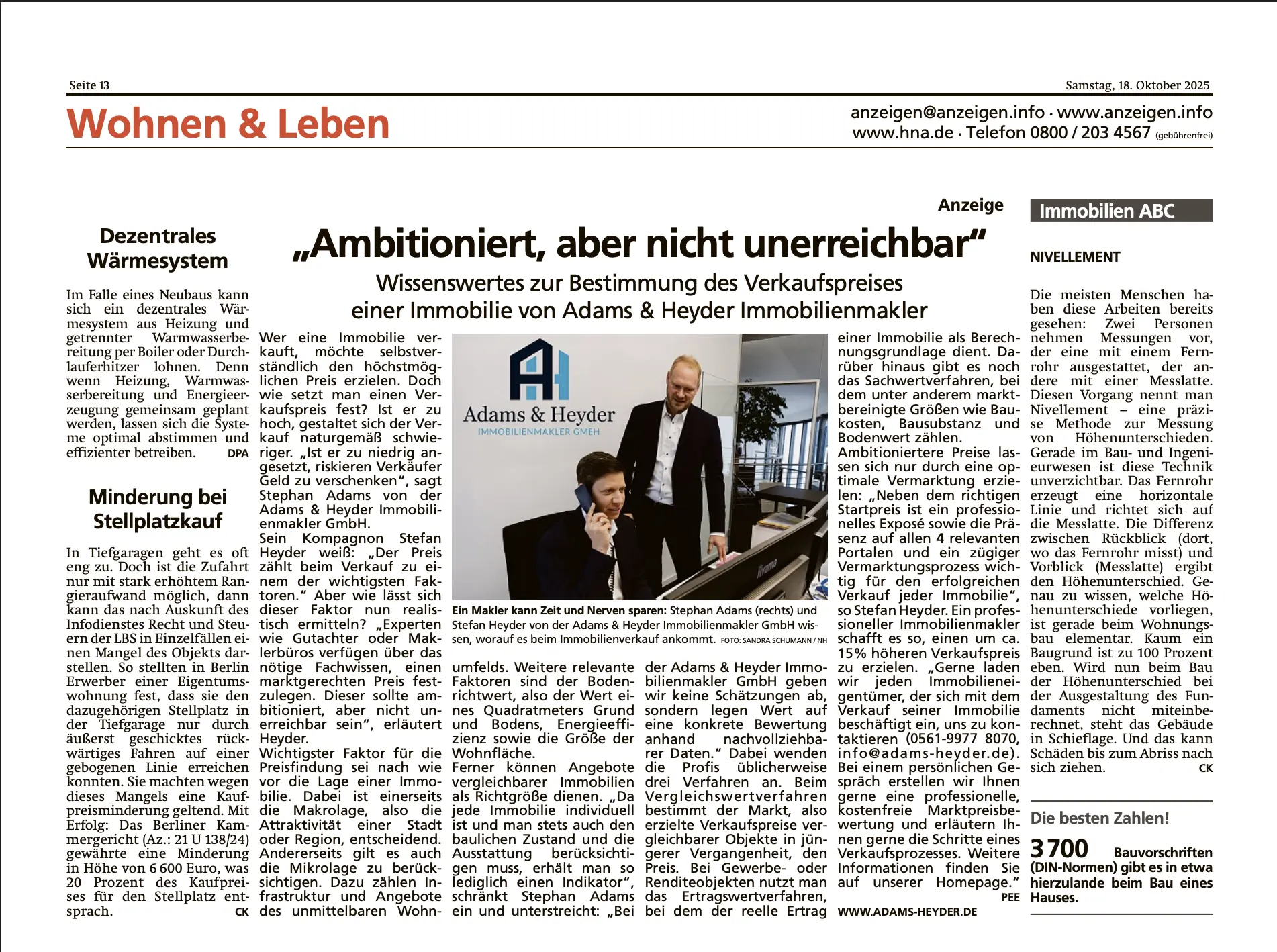 Adams & Heyder in der lokalen Presse - Bild 2