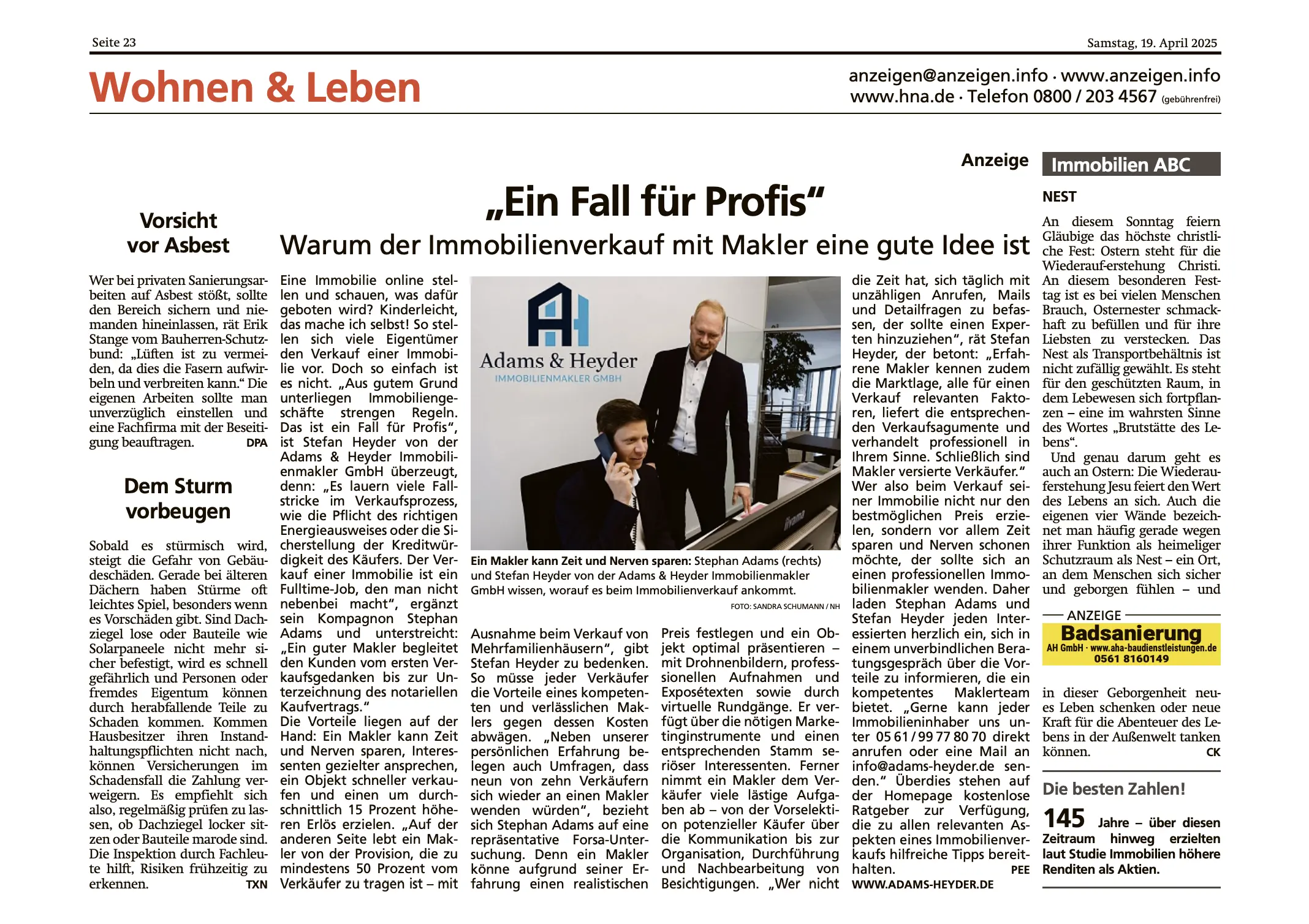 Adams & Heyder in der lokalen Presse - Bild 4