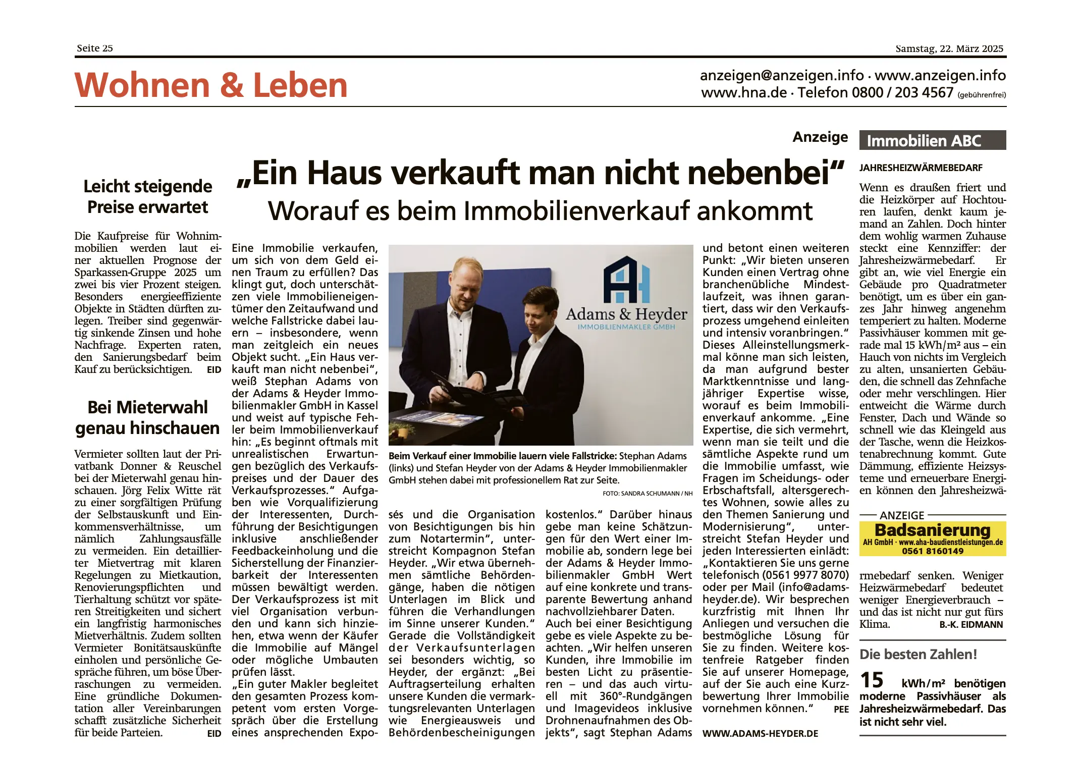 Adams & Heyder in der lokalen Presse - Bild 5