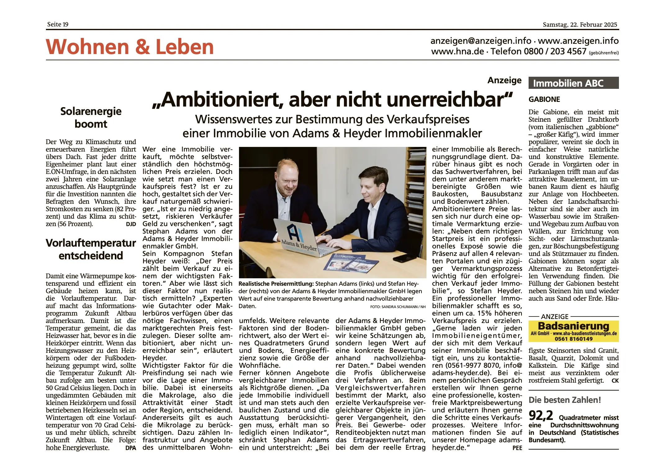 Adams & Heyder in der lokalen Presse - Bild 6